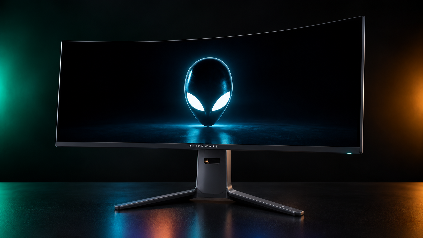 Alienware AW3423DWF 34-inch curved QD-OLED ultrawide gaming monitor with 1800R curve and AlienFX lighting