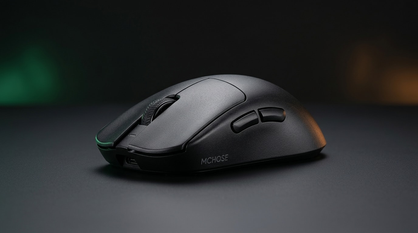 MCHOSE L7 Ultra+ 48g ergonomic wireless gaming mouse with PAW3950 42K DPI sensor