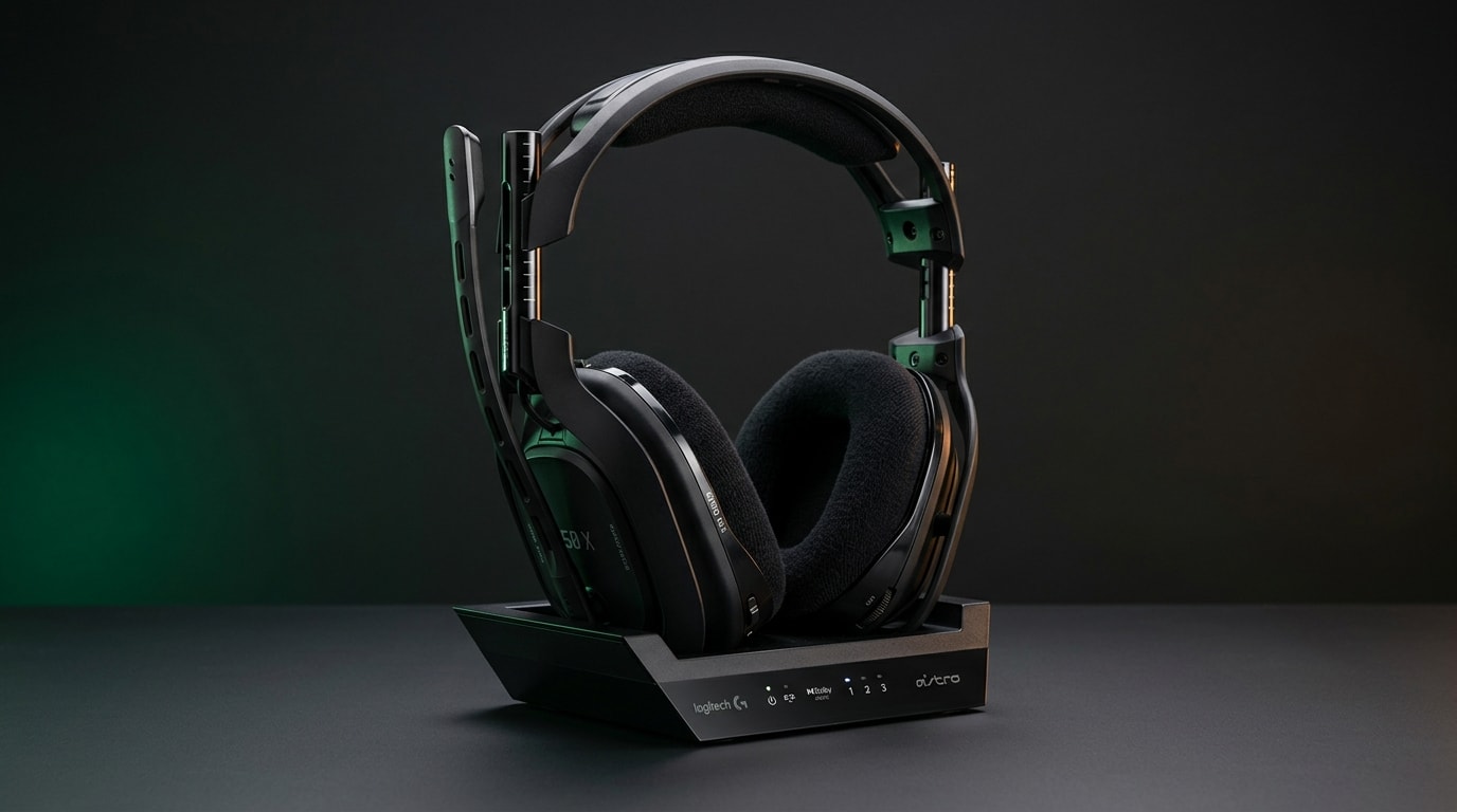 Logitech G Astro A50 X multi-platform wireless gaming headset with LIGHTSPEED and base station