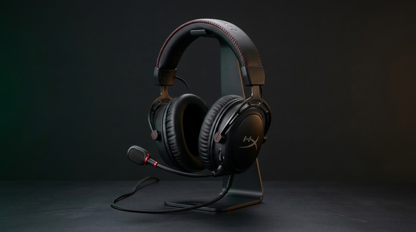 HyperX Cloud III wired gaming headset with 53mm angled drivers and noise-cancelling mic