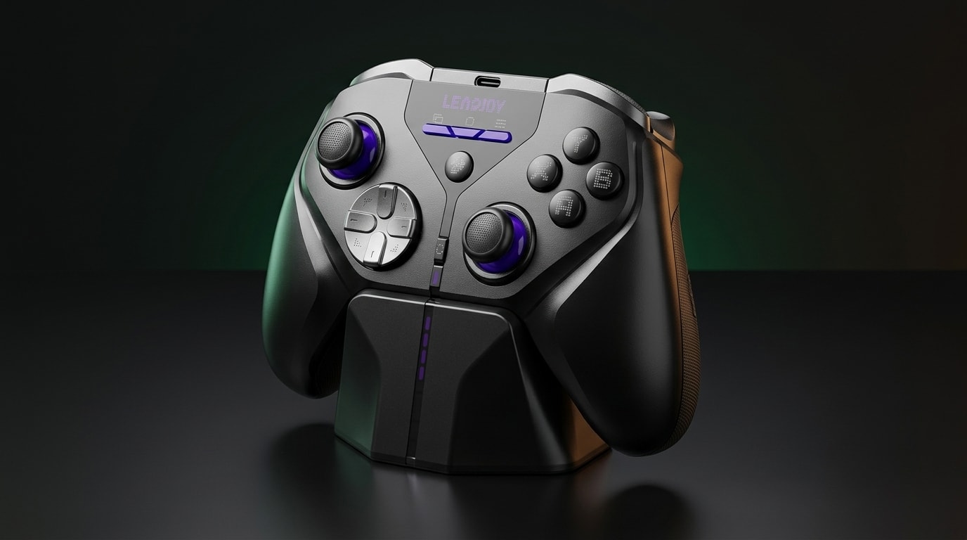 LeadJoy Xeno Plus wireless gaming controller with TMR joysticks and 4 back paddles